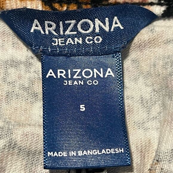 Arizona - Juniors brown floral corduroy mini skirt - Picture 8 of 8